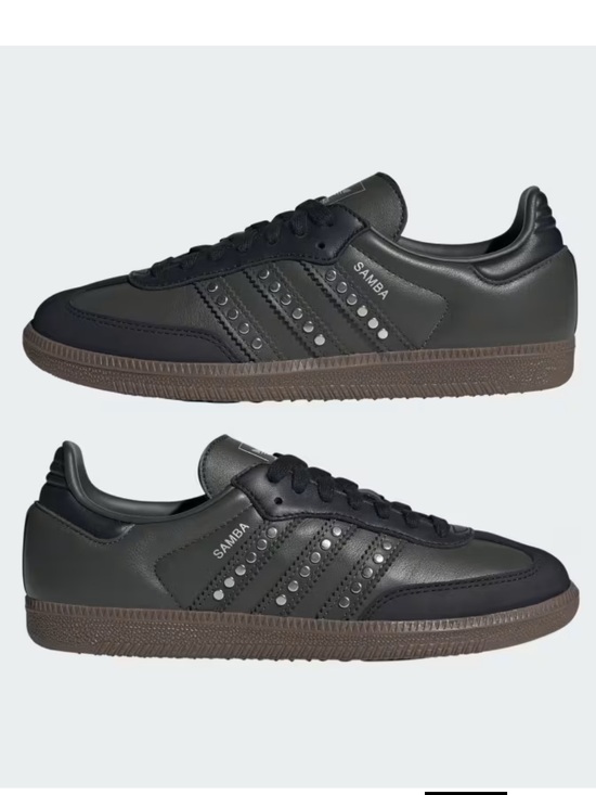 adidas Shoes - Adidas ICONIC SAMBA SHOES WITH PREMIUM MATERIALS AND METALLIC DOT 3-STRIPES 9.5